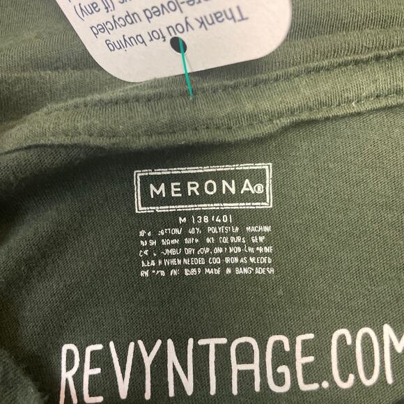 Hand Printed Upcycled Mens Medium Vintage Book Page Arachnid Spider CrewNeck Tee - Picture 5 of 5